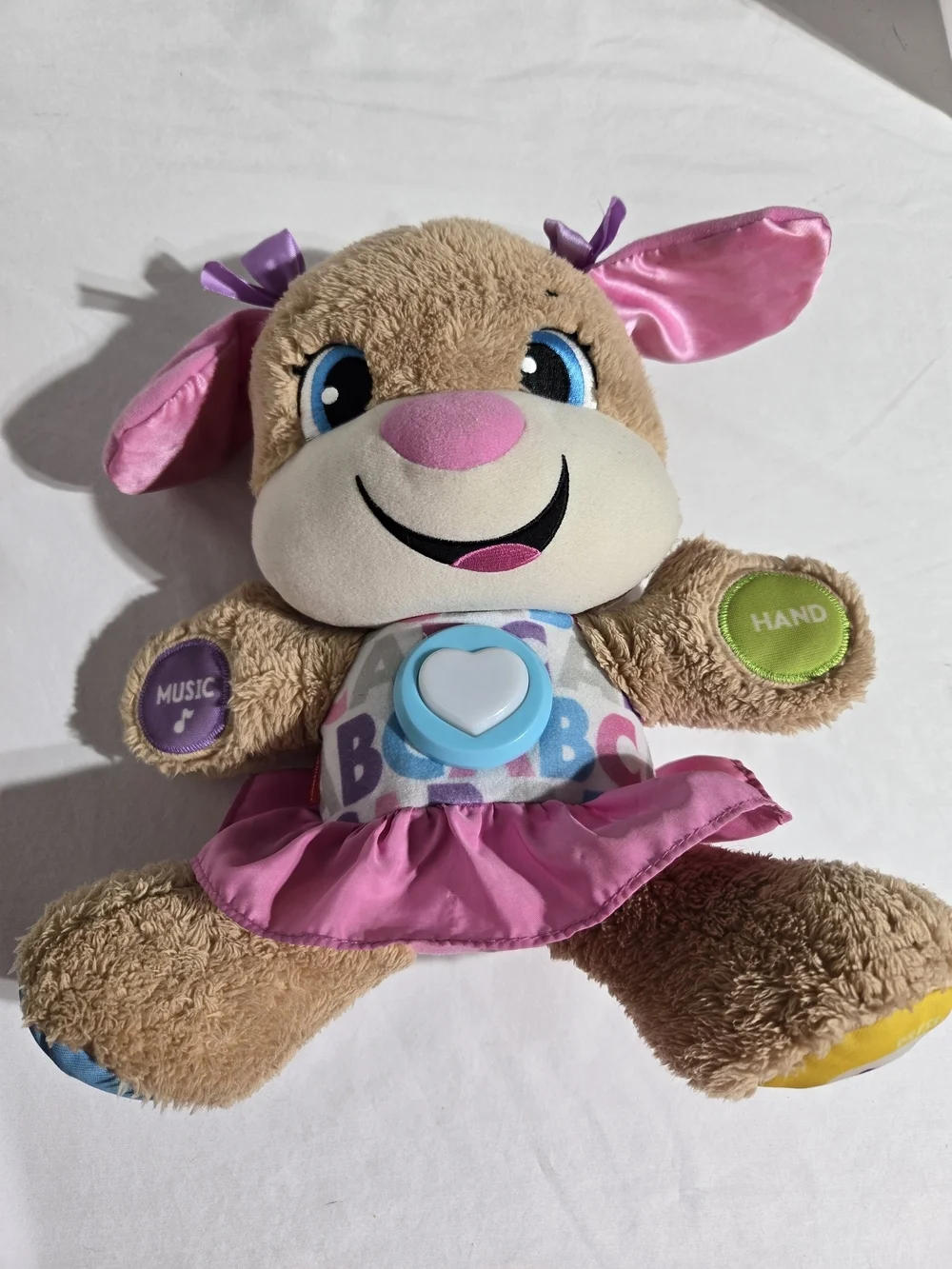 Fisher-Price Laugh & Learn Smart Stages Puppy & Sis Plush Toy Bundle Interactive
